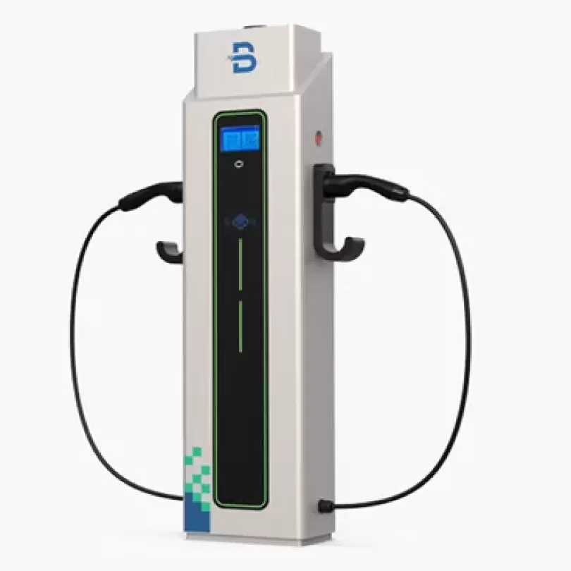 Cây sạc ô tô điện AC, 22kW  x 2, 2 súng sạc type 2